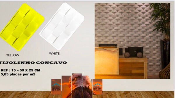 Tijolinho Côncavo 49x29cm Ref.15