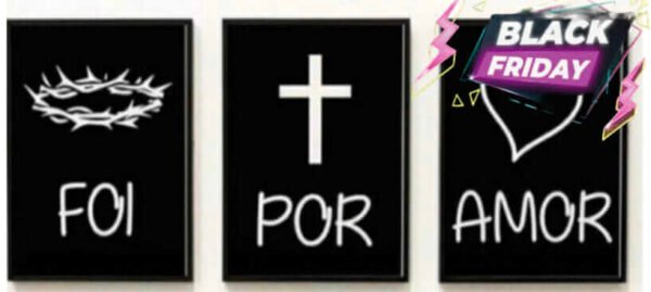 Kit 3 Formas Foi Por Amor 40x30cm Ref. 904