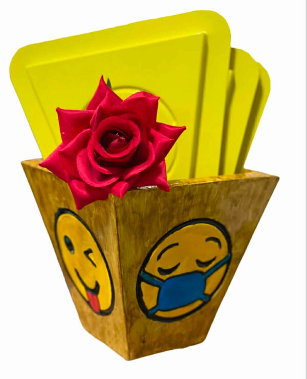 Kit 4 Vasos Emojis 30x14cm Ref. 221