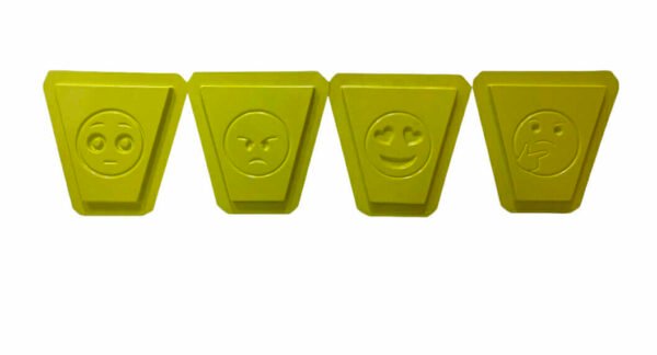 Kit 4 Vasos Emojis 30x14cm Ref. 222