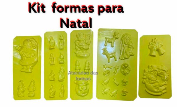 Kit 4 Formas Natalinas Ref. 1023