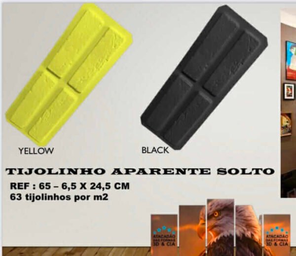 Forma de Tijolinho Block 6,5x24,5cm Ref. 65