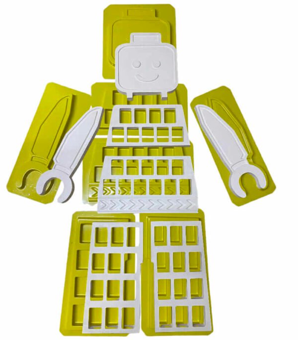 Kit 7 Formas Boneco Lego Ref. 1206